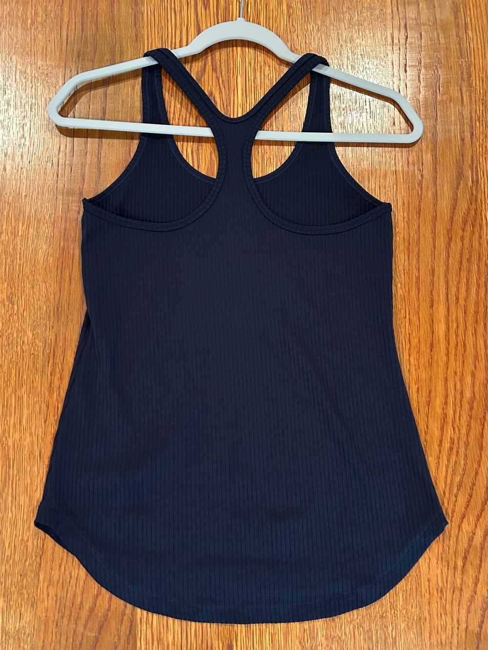 Splits59 Dark Navy Ribbed Racerback Performance Tank - Picture 2 of 4
